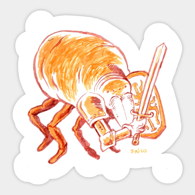 Flea Knight Sticker by CoolCharacters